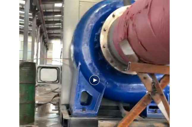 呼和浩特童杰健康产品研究有限公司流量5100立方大型柴油机混流泵机组测试中